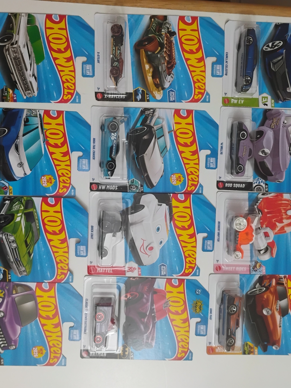 Hot Wheels Assorted Kids Toy Cars - Blue & Mixed Colors
